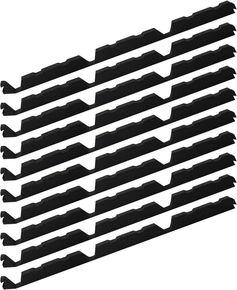 SuperDi 12in Outside 10Pcs - 12" Classic Ribbed Profile Foam Closure Strip Fits for Metal Corrugated Roofing Panels Sheets - 3' Long Outside Roof Closure Strips (Closed-Cell Foams Material) - Image 1